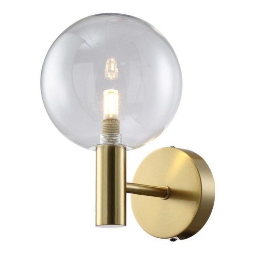 Бра Crystal Lux Andres AP1 Bronze/Transparente 