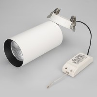  - Светильник SP-POLO-BUILT-R95-25W White5000 (WH-BK, 40 deg) (Arlight, IP20 Металл, 3 года)