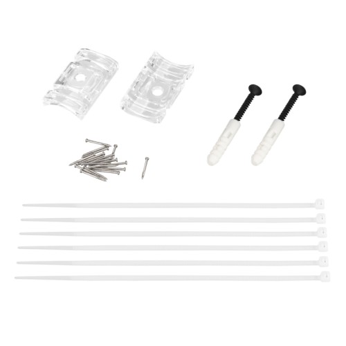 Держатель MAG-FLEX-BRACKET (CLEAR) (Arlight, Металл) Держатель для Светильник MAG-FLEX-TUBE-ELASTIC. Выдерживает вес максимум 10 кг. В комплекте 2 скобы. Цена за комплект.