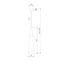  - Подвесной светодиодный светильник Elektrostandard DLR038 7+1W 4200K золото 4690389146343