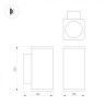 Светильник LGD-EVO-WALL-TWIN-S100x100-2x12W Day4000 (GR, 44 deg, 230V) (Arlight, IP54 Металл, 3 года) - Светильник LGD-EVO-WALL-TWIN-S100x100-2x12W Day4000 (GR, 44 deg, 230V) (Arlight, IP54 Металл, 3 года)