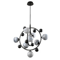  - Подвесная люстра Crystal Lux Salvadore SP8V Black Chromium