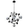 Подвесная люстра Crystal Lux Salvadore SP8V Black Chromium - Подвесная люстра Crystal Lux Salvadore SP8V Black Chromium