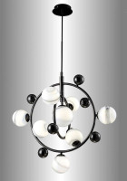  - Подвесная люстра Crystal Lux Salvadore SP8V Black Chromium