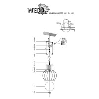  - Подвесной светильник Wedo Light Furtado 66070.01.14.01