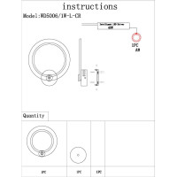  - Бра Wedo Light Lejni WD5006/1W-L-CR