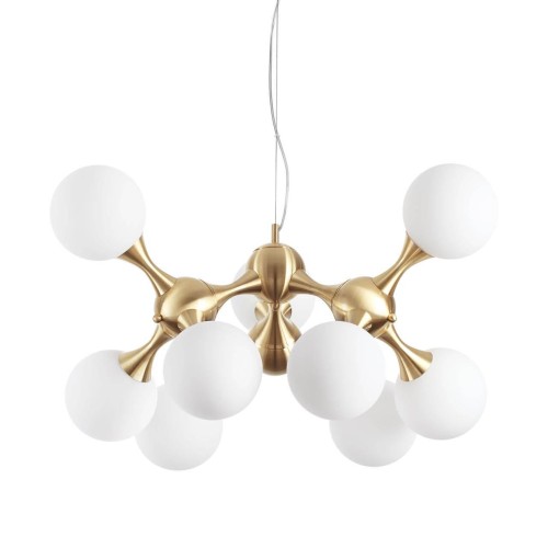 Подвесная люстра Ideal Lux Nodi SP9 Ottone Satinato 241036 