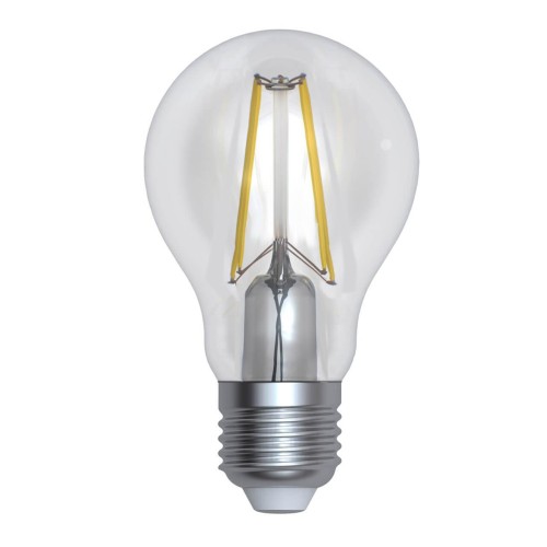 Лампа светодиодная филаментная диммируемая Uniel E27 12W 3000K прозрачная LED-A60-12W/3000K/E27/CL/DIM GLA01TR UL-00005183 