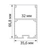Профиль алюминиевый накладной Feron CAB267 10378 - Профиль алюминиевый накладной Feron CAB267 10378