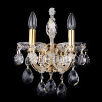  - Бра Crystal Lux Isabel AP2 Gold/Transparent