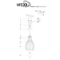  - Подвесной светильник Wedo light Varczi 66683.01.93.01