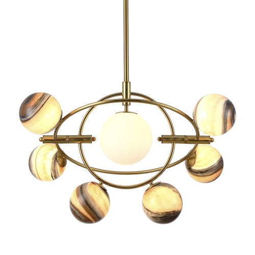 Люстра Planet 7B brass 