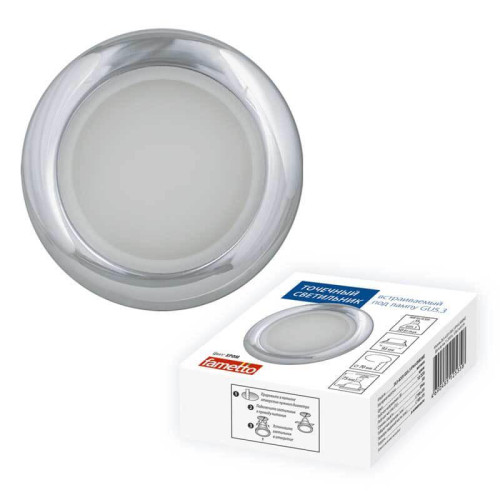 Встраиваемый светильник Fametto Arno DLS-A201 GU5.3 IP44 Chrome 