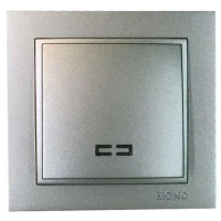  - Выключатель одноклавишный Mono Electric Despina IP20 10A 250V антрацит 102-242425-101