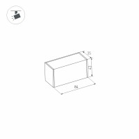  - Светильник MAG-LASER-45-L84-3W Day4000 (BK, 15 deg, 24V) (Arlight, IP20 Металл, 3 года)