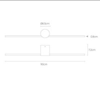  - Настенный светодиодный светильник Lucide Mizar 12201/90/30