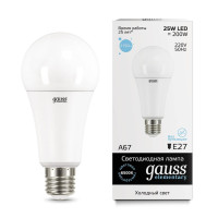  - Лампа светодиодная Gauss E27 25W 6500K матовая 73235