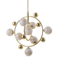  - Подвесная люстра Crystal Lux Salvadore SP8V Gold