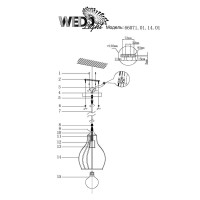  - Подвесной светильник Wedo Light Furtado 66071.01.14.01