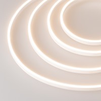  - Лента герметичная MOONLIGHT-SIDE-A168-4x10mm 24V Warm3000 (7.2 W/m, IP65, 5m, wire x2) (Arlight, Вывод прямой, 3 года)