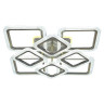 Потолочная люстра Seven Fires Asgejr SF7067/9C-AB-BL - Потолочная люстра Seven Fires Asgejr SF7067/9C-AB-BL