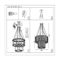 Подвесная люстра ST Luce Velletri SL1627.103.11 - Подвесная люстра ST Luce Velletri SL1627.103.11