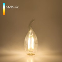  - Лампа светодиодная филаментная Elektrostandard BLE1429 E14 9W 4200K прозрачная 4690389151293