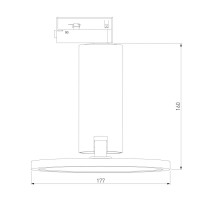  - Трековый светодиодный светильник Elektrostandard Brain LTB50 12W 4200K белый 4690389148149