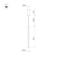 - Светильник SP-JEDI-HANG-R18-10W Warm3000 (WH, 360 deg, 230V) (Arlight, IP20 Пластик, 3 года)
