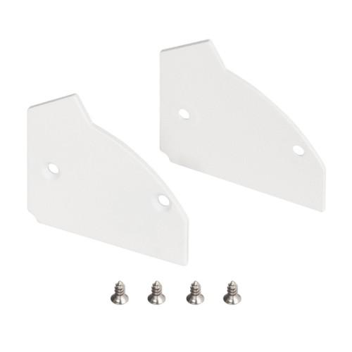 Заглушка ARH-CEIL-BEVEL WHITE (Arlight, Алюминий) Пара заглушек для профиля ARH-CEIL-BEVEL. В комплекте 2 глухих заглушки.