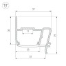 Профиль STRETCH-S-30-WALL-SIDE-2000 (STEP) (Arlight, Алюминий) - Профиль STRETCH-S-30-WALL-SIDE-2000 (STEP) (Arlight, Алюминий)