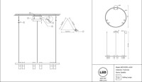  - Подвесная светодиодная люстра Maytoni Satellite MOD102PL-L42W