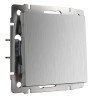 Выключатель Werkel одноклавишный серебряный рифленый WL09-SW-1G 4690389085109 - Выключатель Werkel одноклавишный серебряный рифленый WL09-SW-1G 4690389085109