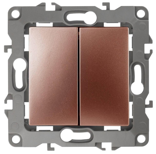 Переключатель двухклавишный ЭРА 12 10AX 250V 12-1106-14 Б0019297 