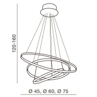  - Подвесная люстра Azzardo Wheel 3 AZ1431