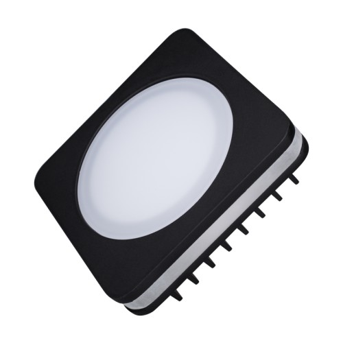 Светодиодная панель LTD-80x80SOL-BK-5W Day White (Arlight, IP44 Пластик, 3 года) Квадратный светильник с контурным свечением. Корпус IP44 черный + вставка поликарбонат PC. Цвет ДНЕВНОЙ 4000К, св.поток 325 лм, угол 120°+180°. Питание 110-240VAC (драйвер в к-те 300mA 11-25V), мощность 5Вт. Размеры 80х80х40 мм, установка в отв.65х65 мм, высота мин.40 мм.