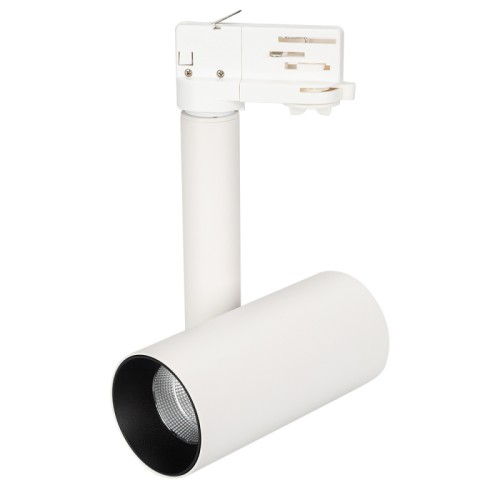 Светильник SP-POLO-TRACK-PIPE-R65-8W Day4000 (WH-BK, 40 deg) (Arlight, IP20 Металл, 3 года) Трековый светильник 8Вт, белый круглый корпус, черная вставка, металл.
Цвет свечения ДНЕВНОЙ 4000K, св.поток 570лм, CRI(Ra)>80, угол 40°. Размер DxLxH 65x140x188мм, встроенный драйвер PRI:220-240VAC, SEC:DC 200mA 30-43V 8Вт.