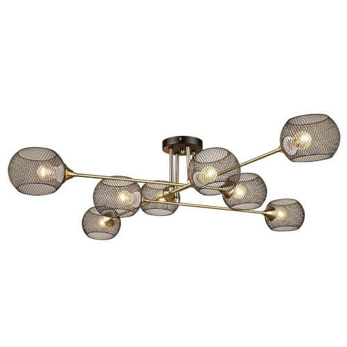 Потолочная люстра IMEX MD.4540-8-S BK+AB 