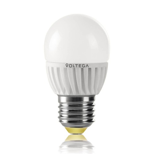 Лампа светодиодная Voltega E27 6.5W 4000К матовая VG1-G2E27cold6W 4696 