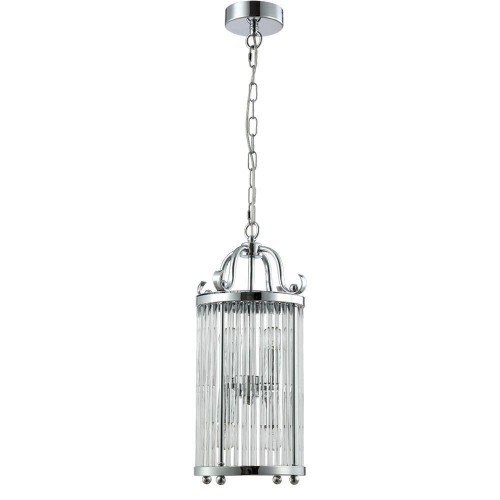 Подвесная люстра Crystal Lux Tadeo SP4 D200 Chrome/Transparente 