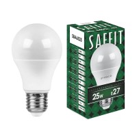  - Лампа светодиодная Saffit E27 25W 6400K Шар Матовая SBA6525 55089