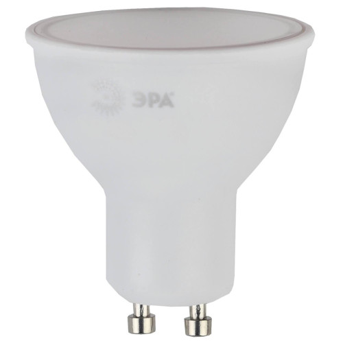 Лампа светодиодная ЭРА GU10 7W 2700K матовая ECO LED MR16-7W-827-GU10 Б0050182 