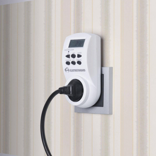 Розетка-таймер Elektrostandard TMH-E-4 16A x1 IP20 Белый 4690389032417 