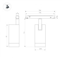  - Светильник MAG-ORIENT-SPOT-R35-6W Warm3000 (GD, 24 deg, 48V, DALI) (Arlight, IP20 Металл, 5 лет)