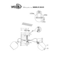  - Потолочная люстра Wedo Light Isora 66606.01.69.03