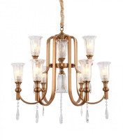  - Подвесная люстра Lumina Deco Rionella LDP 8041-6+3 S.GD