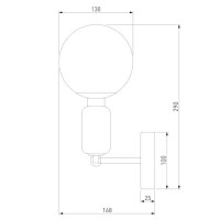  - Бра Eurosvet Bubble 50251/1 черный