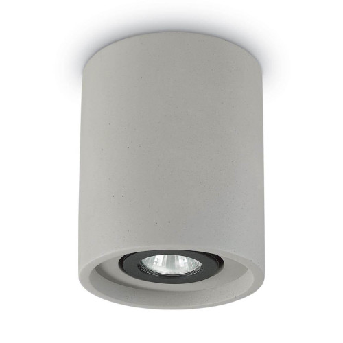 Потолочный светильник Ideal Lux Oak PL1 Round Cemento 150437 