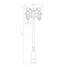 Садово-парковый светильник Elektrostandard Virgo F/2 капучино 4690389064876 - Садово-парковый светильник Elektrostandard Virgo F/2 капучино 4690389064876