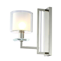  - Бра Crystal Lux Nicolas AP1 Nickel/White